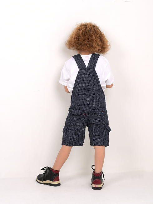 Dotted Denim Dungree